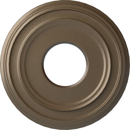 Ekena Millwork Classic Ceiling Medallion (Fits Canopies up to 7 1/4"), 12 3/8"OD x 4"ID x 1 1/8"P, Warm Silver CM12CLWSS